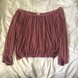 Persaya purple off the shoulder top